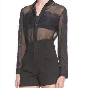 Alice & Olivia lace top